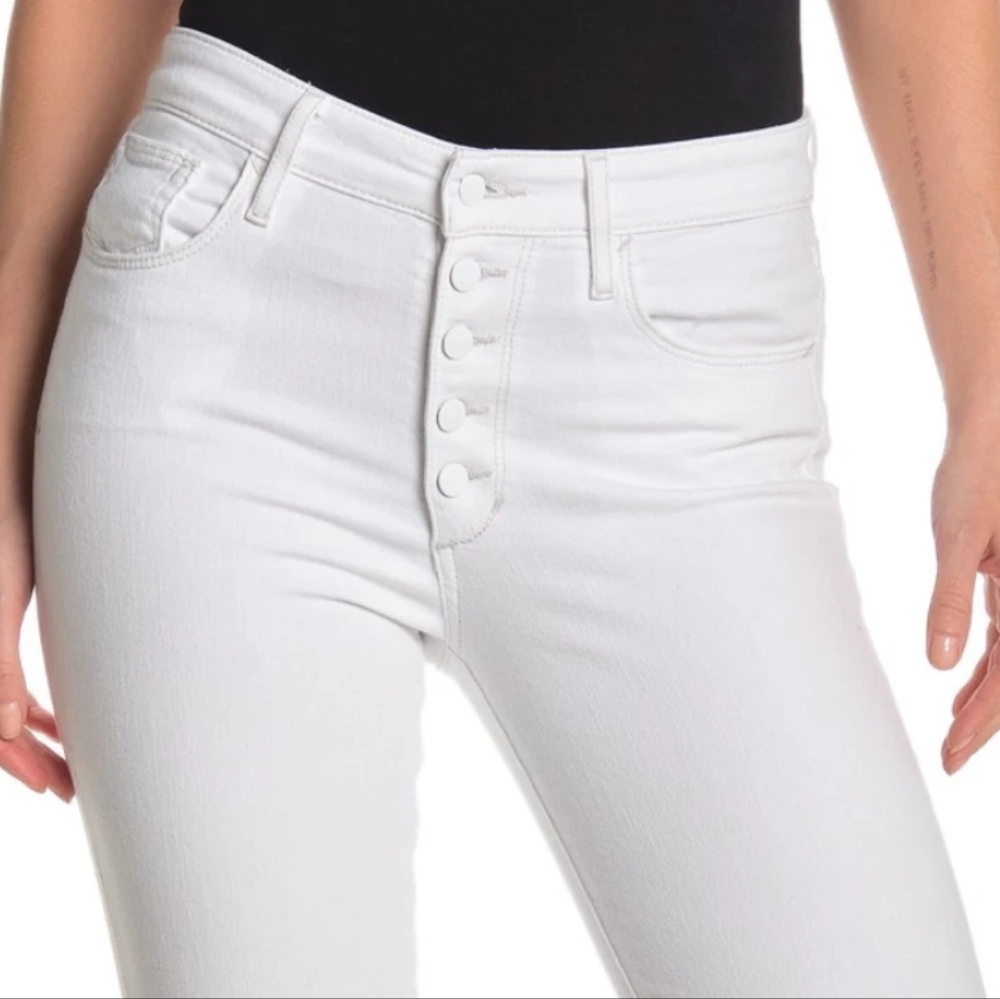 NWOT! Joe's Jeans High-Rise Button Fly Skinny White Ankle Jeans Size 30